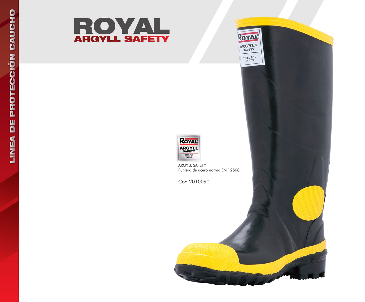 Bota Industrial en Caucho  Argyll Safety 2010090 Puntera de Seguridad en Acero. PRECIO SIN IVA
