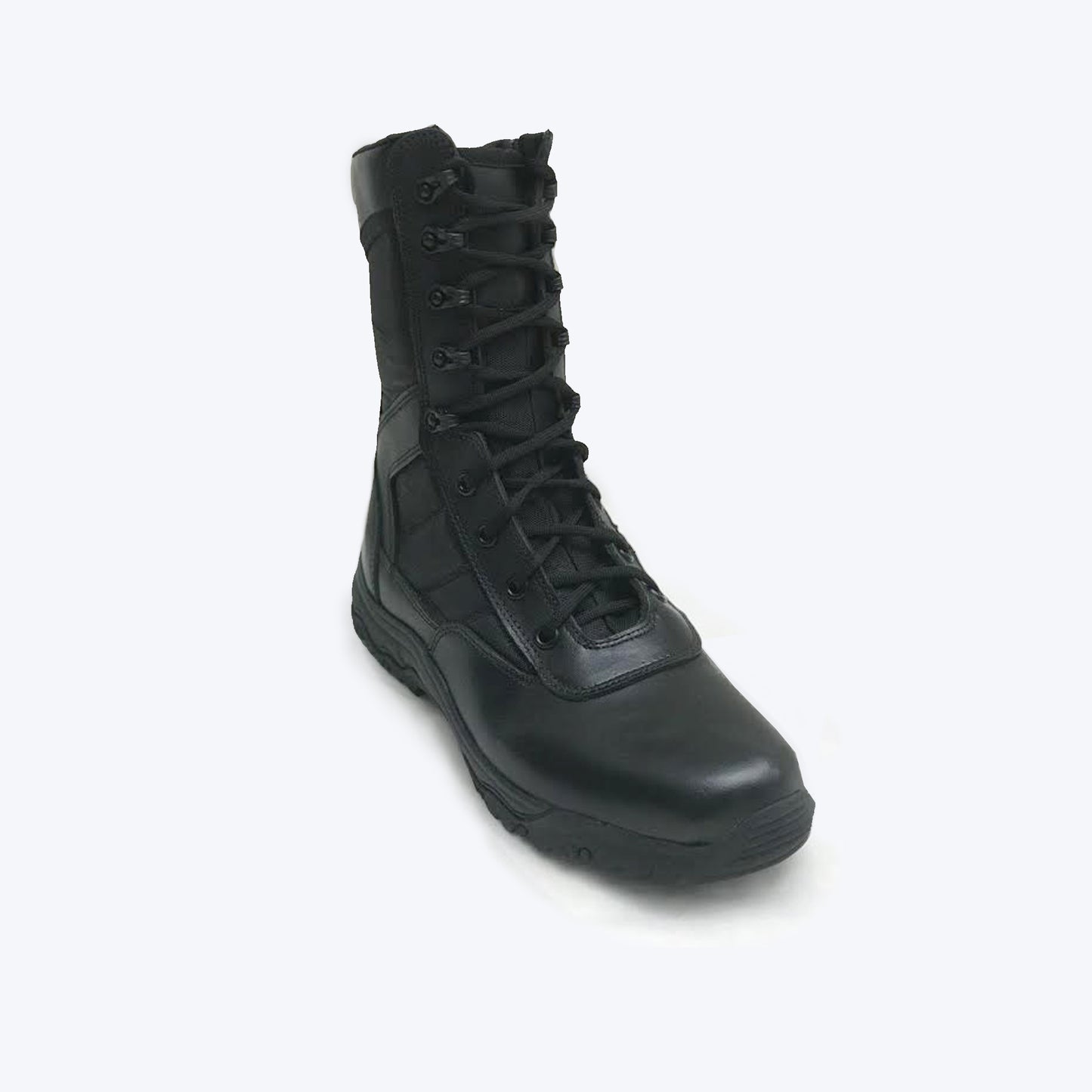 Bota Tenis Industrial Militar Cuero Lona. PRECIO SIN IVA