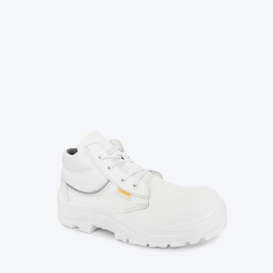 Bota Industrial Cuero 4550 Olimpo Blanca con Puntera Composite. PRECIO SIN IVA