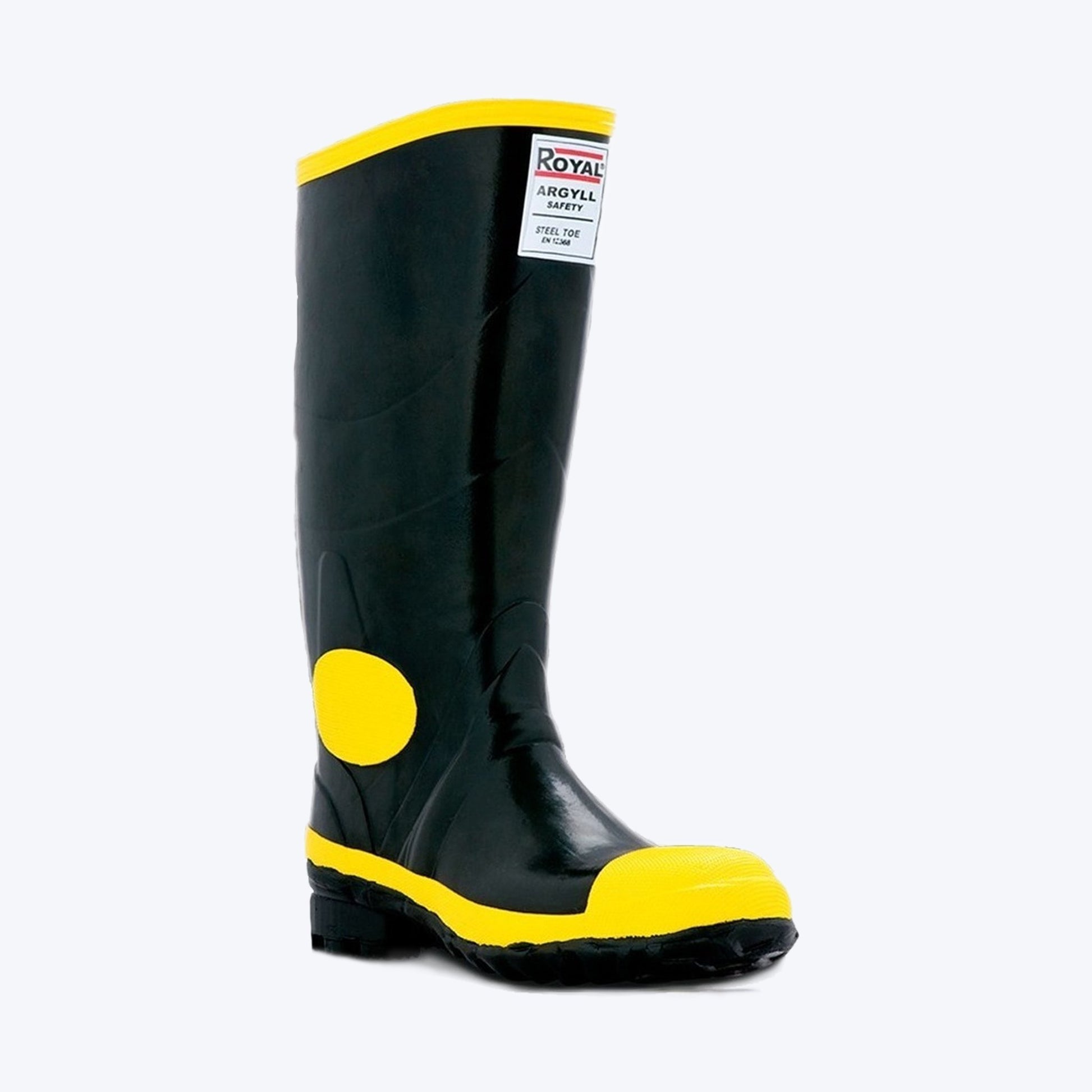 Bota Caucho Vulcanizada  Impermeable Construccion , Antideslizante  , Resistente Abrasion e hidrocarburos  Refuerzo Capellada , Refuerzo Contrafuerte