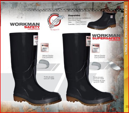 Bota Industrial PVC  Supersafety Waterproof 2450090 Puntera y Entresuela de Acero. PRECIO SIN IVA