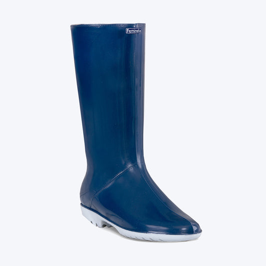 Bota Inyectada en P.V.C. bicolor 100% impermeable. Suela Antideslizante m excelente agarre . Forro textil.