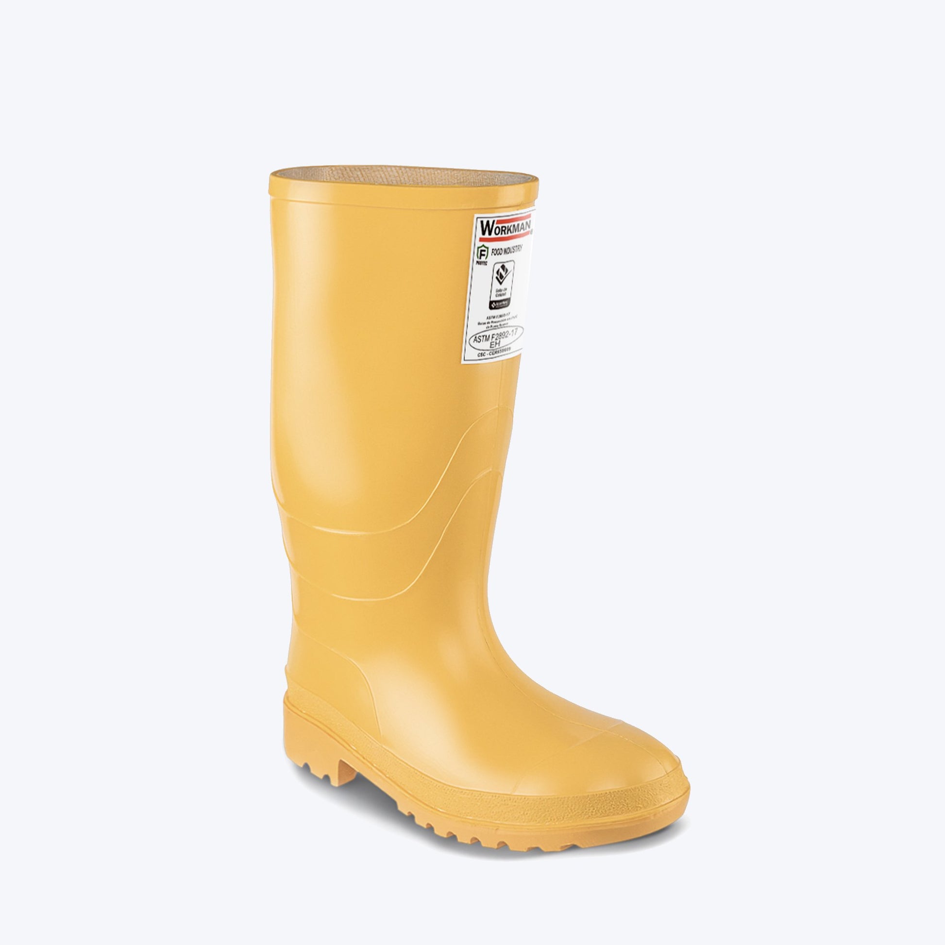 Botas en PVC. Amarilla . Bota para Dotacion Industrial en PVC  .Bota Pvc Comoda y Liviana .  Plantilla Anatómica .Impermeable 100%. Forro Textil Texturizado en Rizo que Brinda Confort. Alimentos. Agroindustrial.Salud. Laboratorios.Invernaderos.Pesqueros.